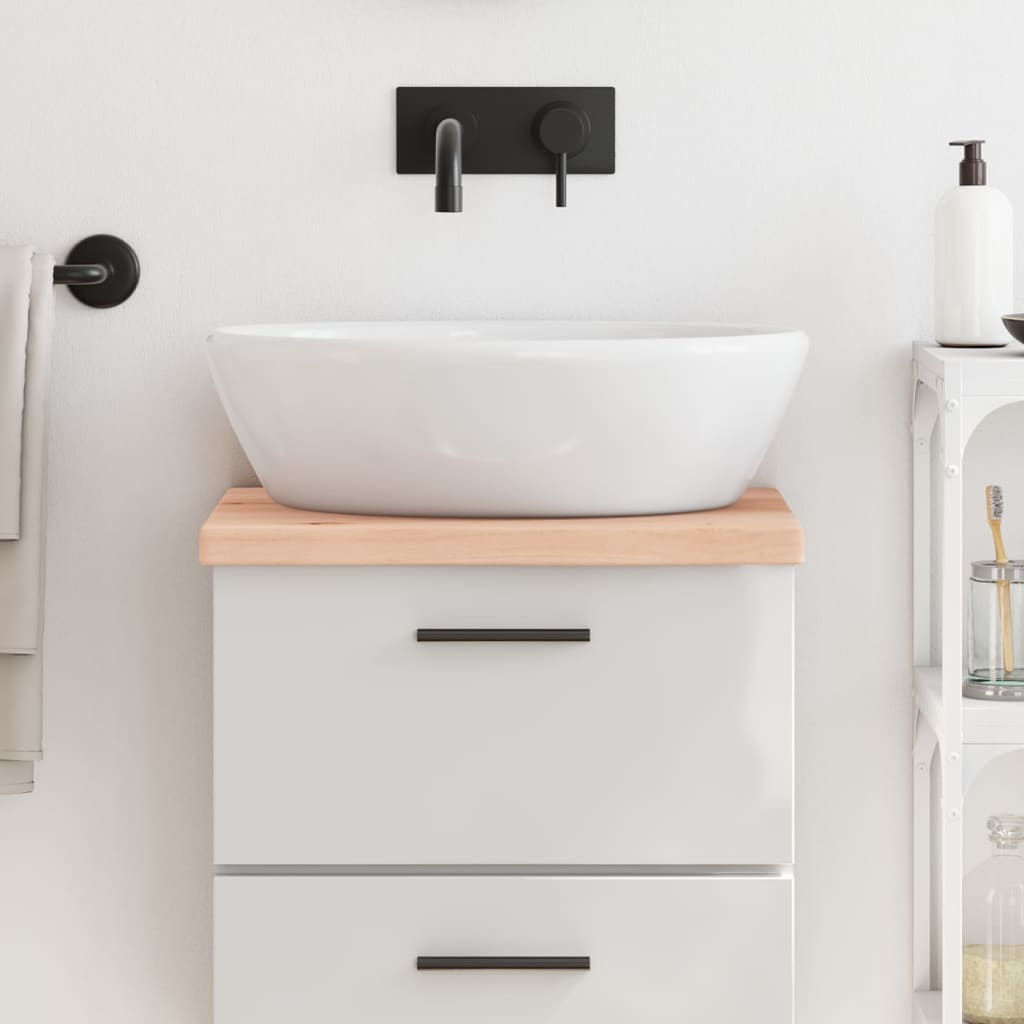 Maison exclusive - encimera de baño madera maciza sin tratar 40x40x(2-4) cm
