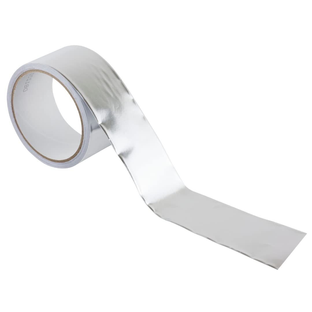 Nastro Adesivo In Alluminio Resistente - Larghezza 50 Mm, Lunghezza 10 M - Per Sigillare, Isolare E Riparare - Per Uso Domestico E Industriale