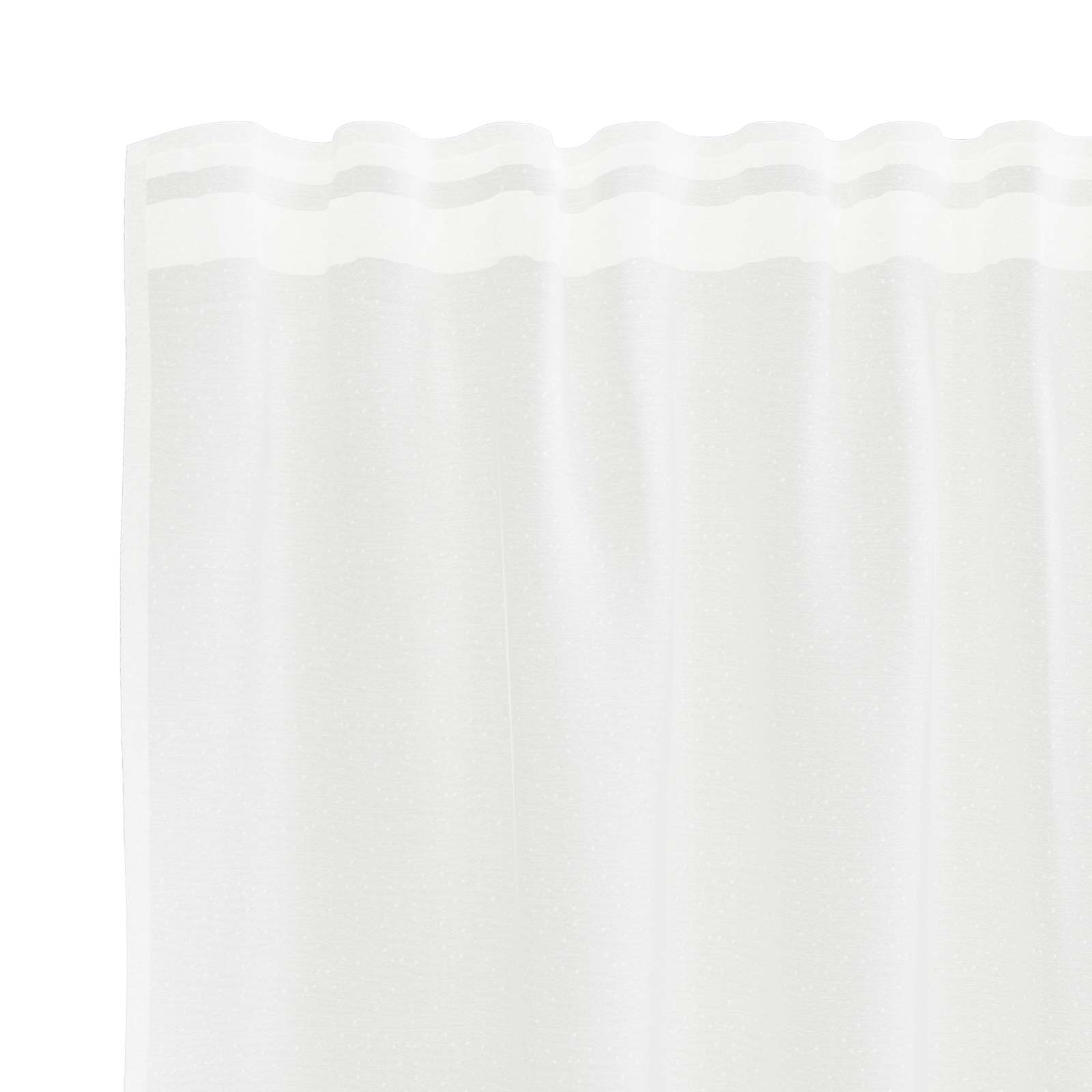 Firanka Koronkowa z zasłonami Biały 100 x 300 cm Poliester vidaXL - 4