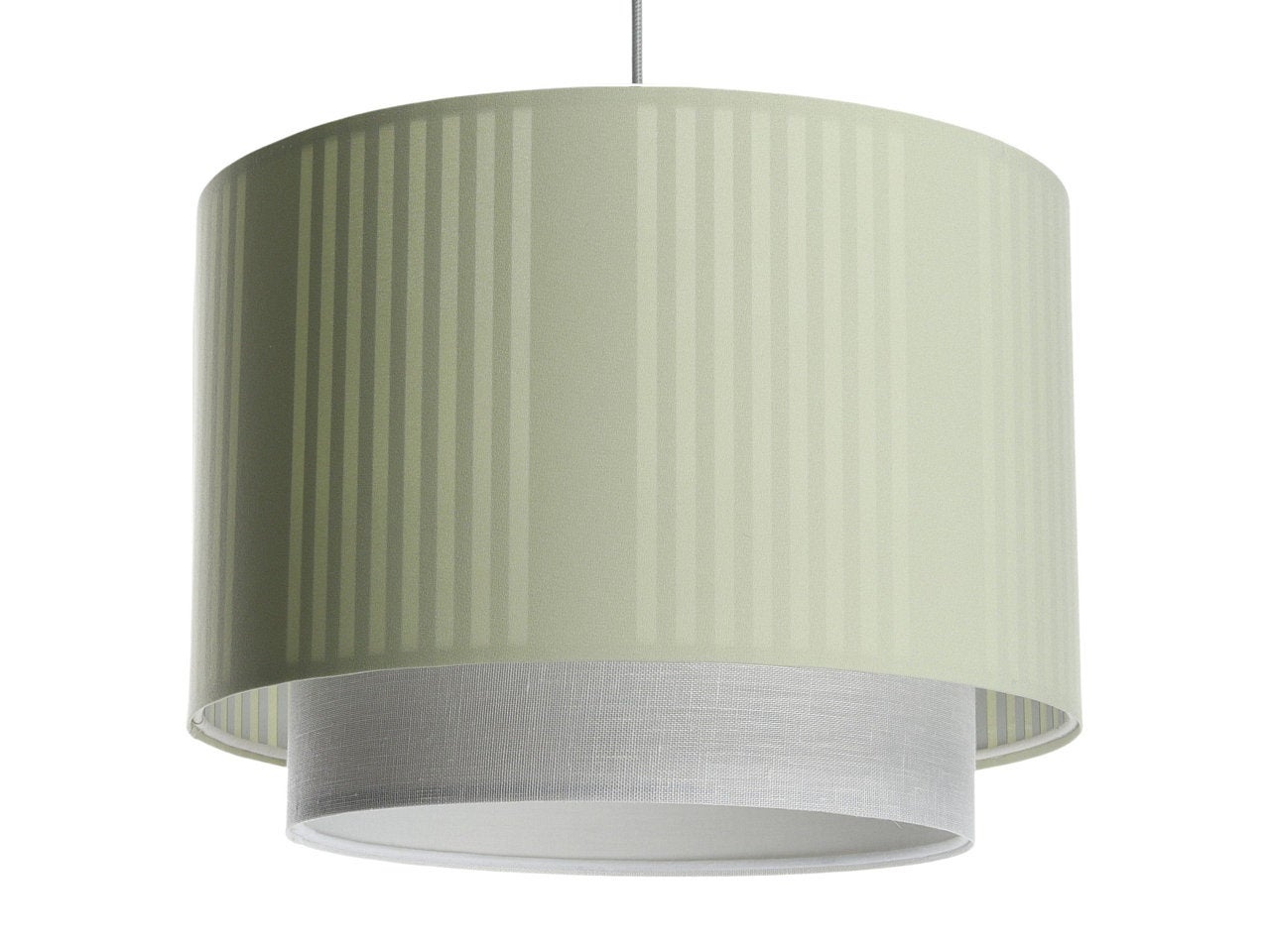 Lampa wisząca DUO LAMI LINE 50 zielona/kremowa