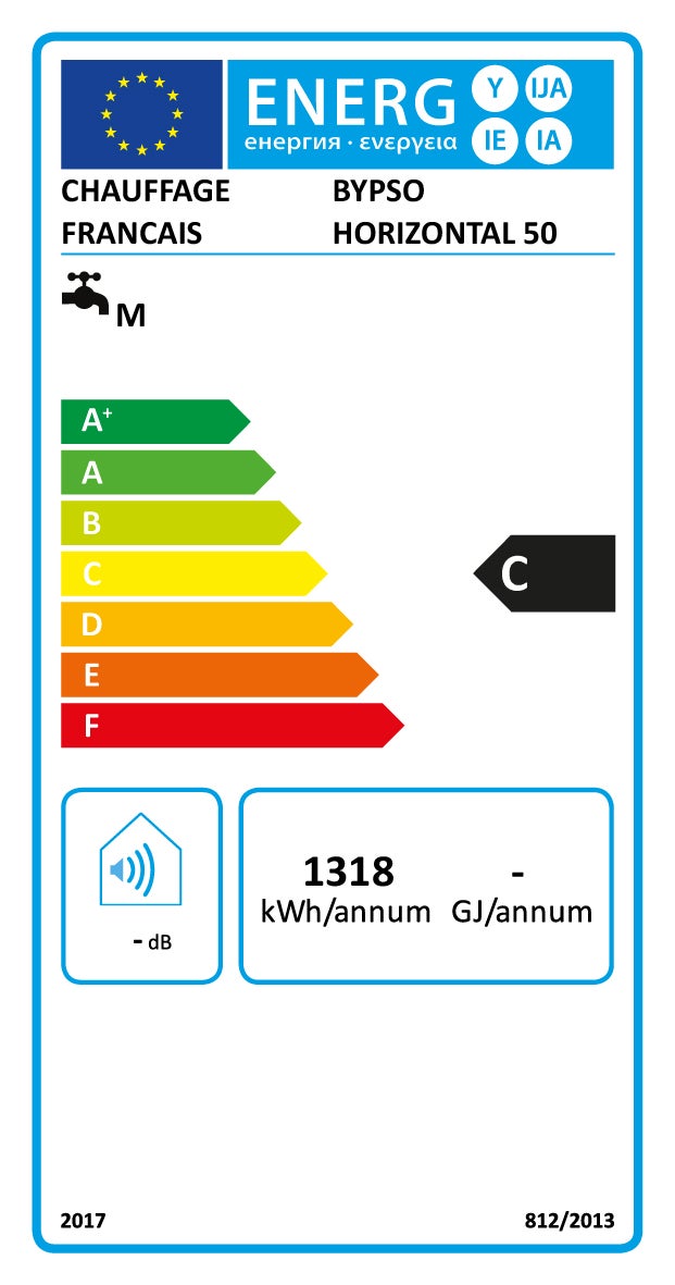 Termoacumulador de parede Horizontal Bypso Sannover 50 L - 3