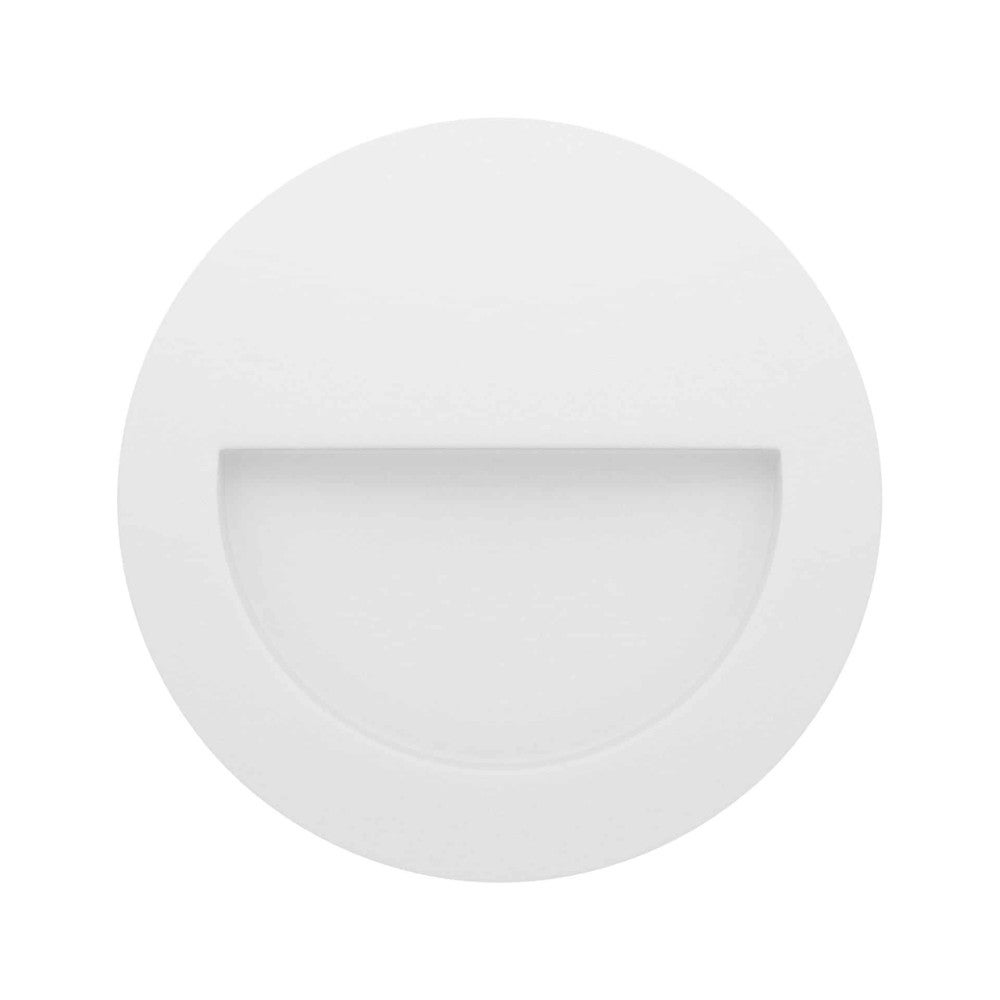 Beneito &amp; Faure - Mis R Wall 3W LED Recessed Step Light - Okrągła lampa ścienna schodowa IP65 Switch 2700K/3200K/4000K - Biała