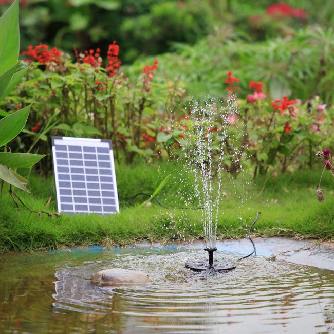 Bomba de Agua Solar 20W, 800L/H 12V Bomba de Fuente Solar de Elevación de 5 Metros, Bomba de Fuente Solar Sumergible de bajo Ruido, para Estanques, Jardín, Estanque de Peces Bomba de Agua Solar 20W, 800L/H 12V Bomba de Fuente Solar de Elevación de 5 Metros, Bomba de Fuente Solar Sumergible de bajo Ruido, para Estanques, Jardín, Estanque de Peces