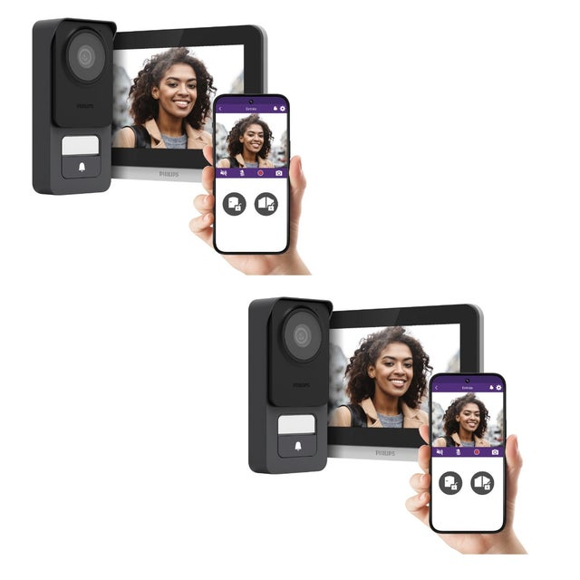 Lot de 2 visiophones filaire connecté Philips WE Connect 3