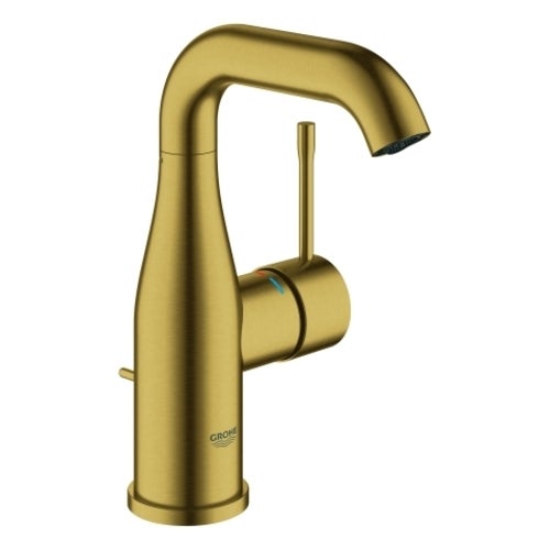 Baterie lavoar Grohe 24173GN1, Essence, M, 193 mm, ventil, mat, auriu