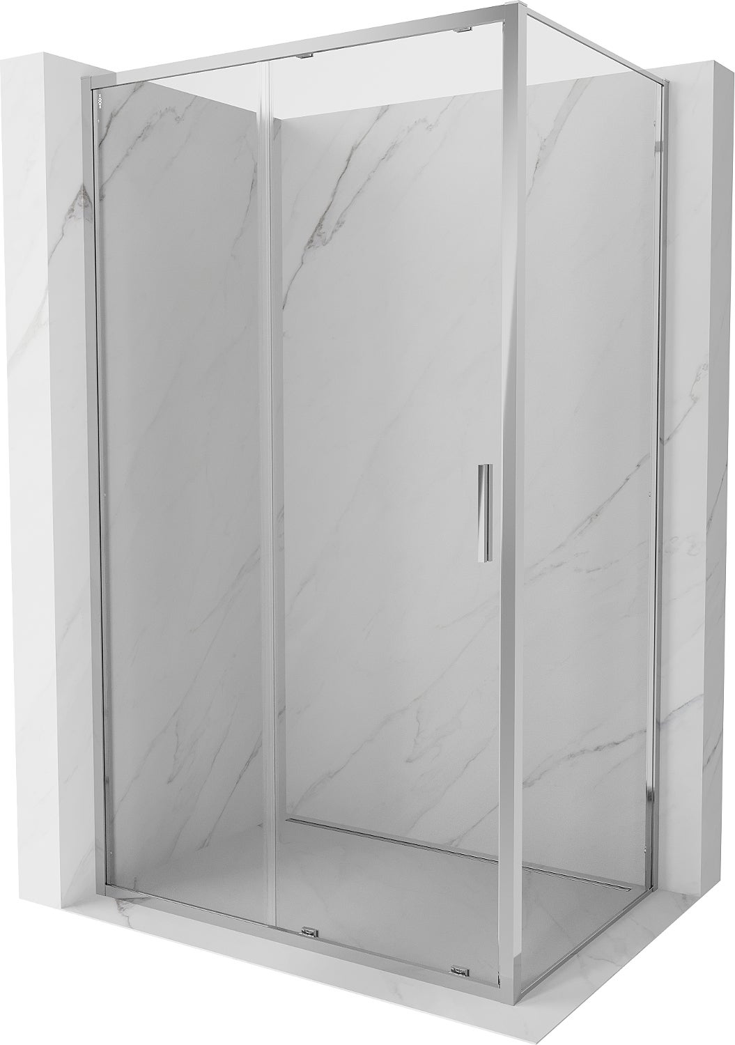 Mexen Exo kabina prysznicowa rozsuwana 100 x 75 cm, transparent, chrom - 8151-100-075-01-00