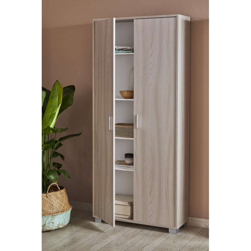 Mobile 2 Ante Specchio 83L x 29P x h190 – Finitura Bianco Fiammato – Sarmog - 6