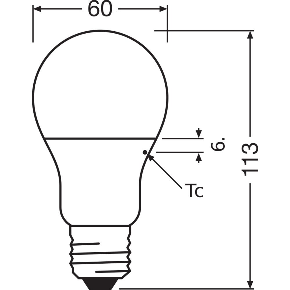 Osram Classic Value LED E27 Poire Dépolie 8.5W 806lm - 840 Blanc Froid | Équivalent 60W - 3