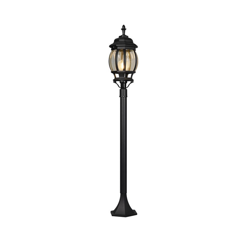 Lampa ogrodowa stojąca Elvo czarna 1xE27x60W IP23 wym: 100 x 17 x 17 cm aluminium Trio
