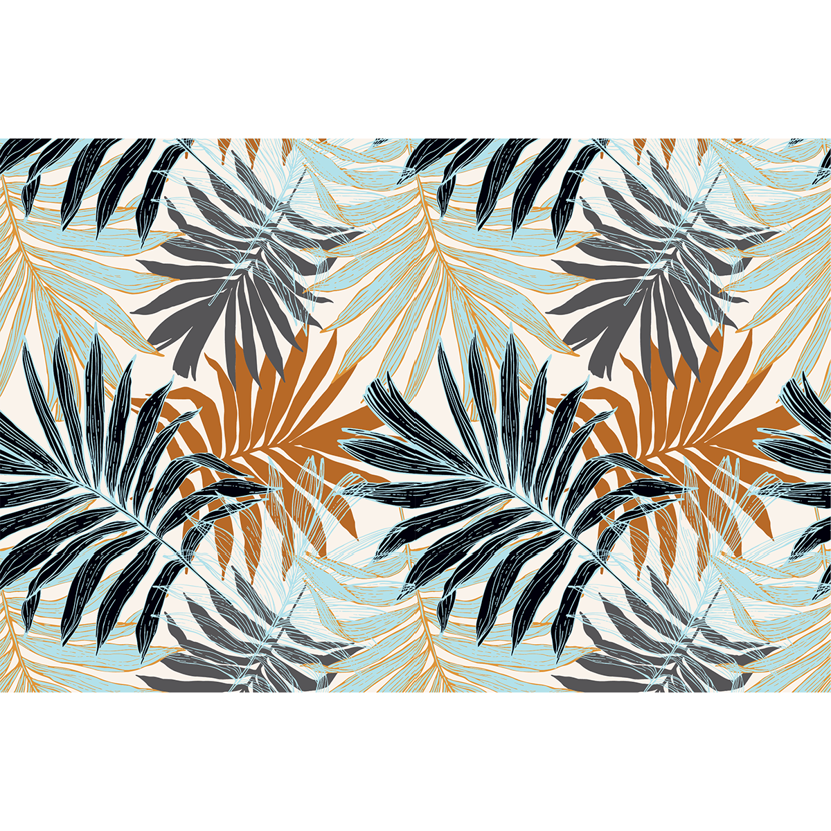 Adesivo mobili tropicale Rurutu - Sticker adesivo - adesivi murali - 60x90cm - 2