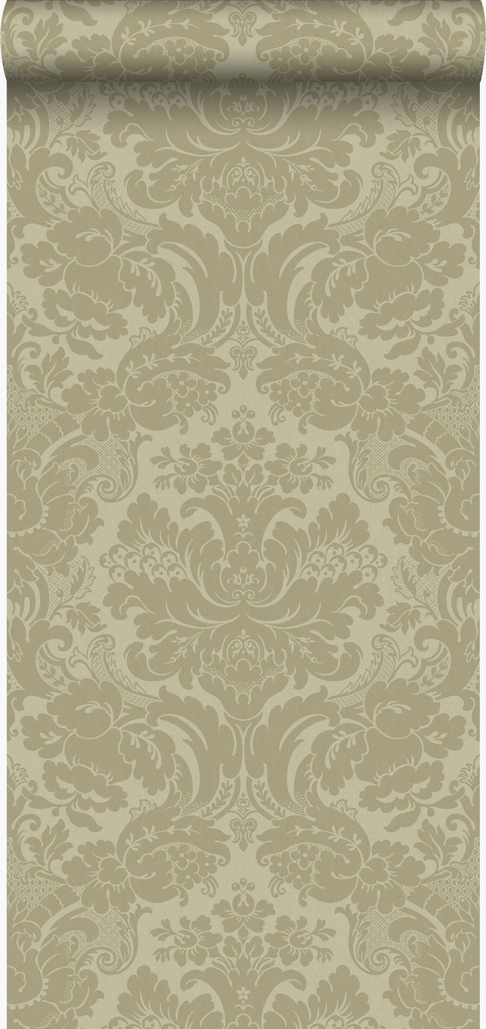 Tapeta ozdoby khaki - 53 cm x 10.05 m - ORIGIN