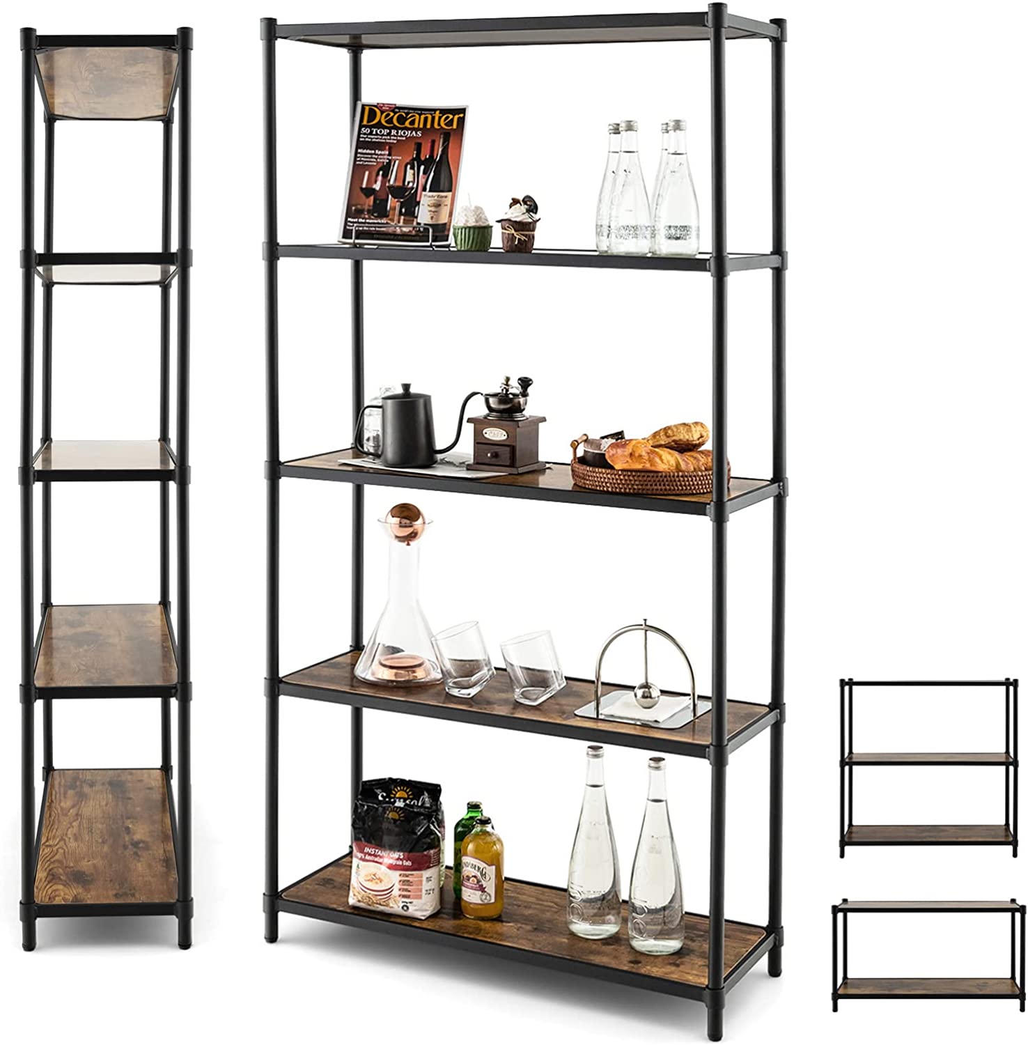 Scaffalatura Metallo E MDF - Portata 875 Kg Per Garage E Officina - Foto 6