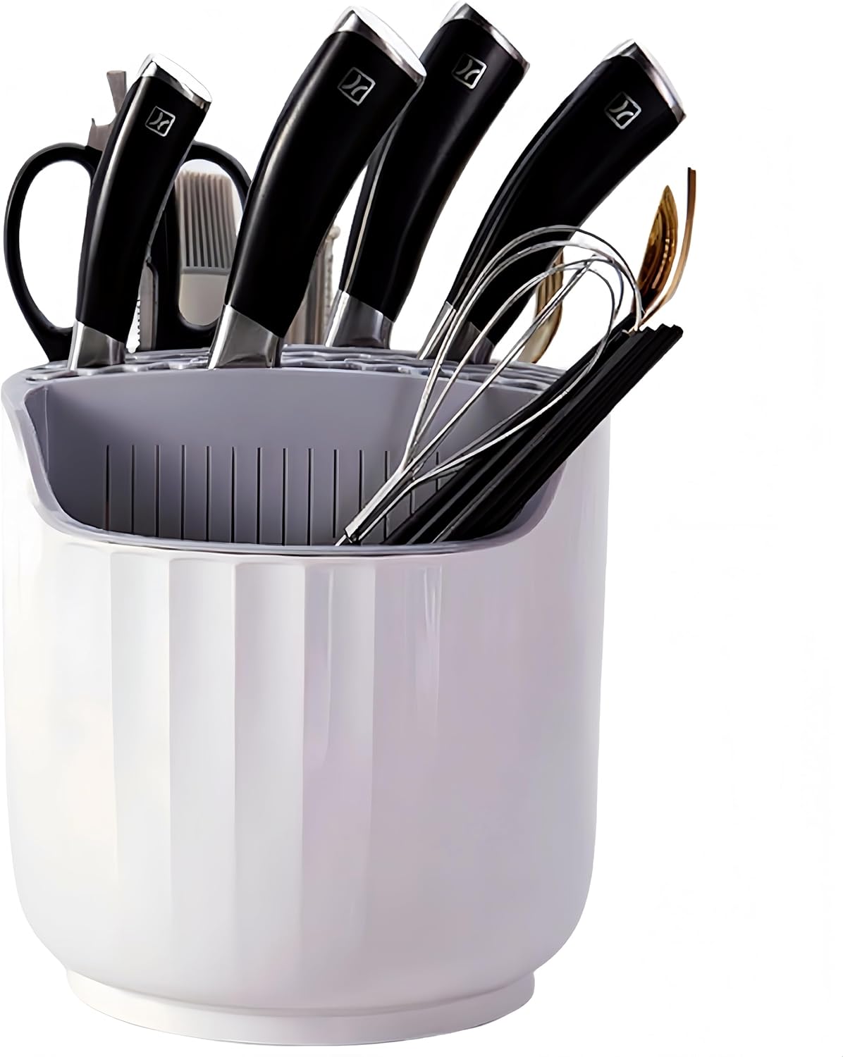 Obrotowy uchwyt na noże kuchenne, uchwyt na pałeczki, pudełko do przechowywania zintegrowane z uchwytem na noże