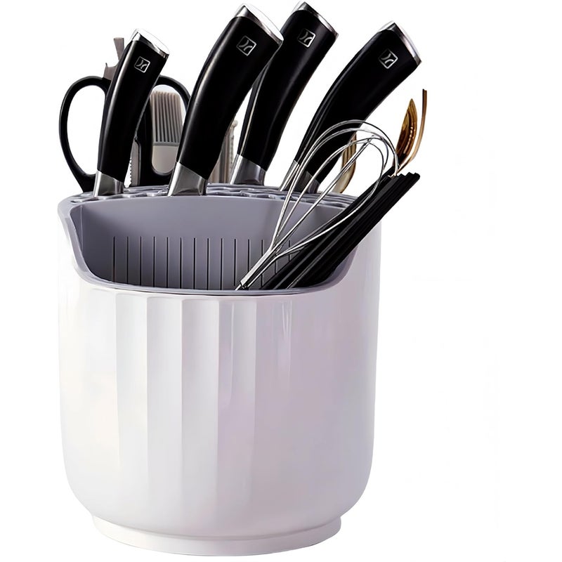 Obrotowy uchwyt na noże kuchenne, uchwyt na pałeczki, pudełko do przechowywania zintegrowane z uchwytem na noże