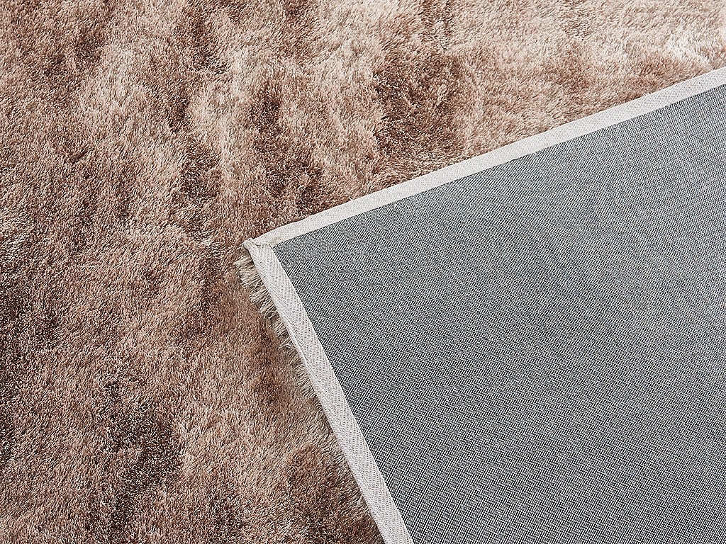Tapis shaggy à poils longs ultra doux - 160 x 230 cm - Taupe reflet beige - DOLCE - 3