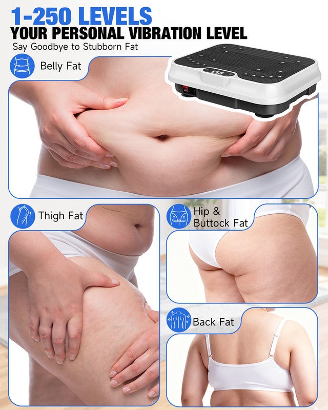 PLATAFORMA VIBRANTE, RATTANTREE Potente plataforma vibratória muscular para musculação e escultura com controle remoto e cordão de tração - 9