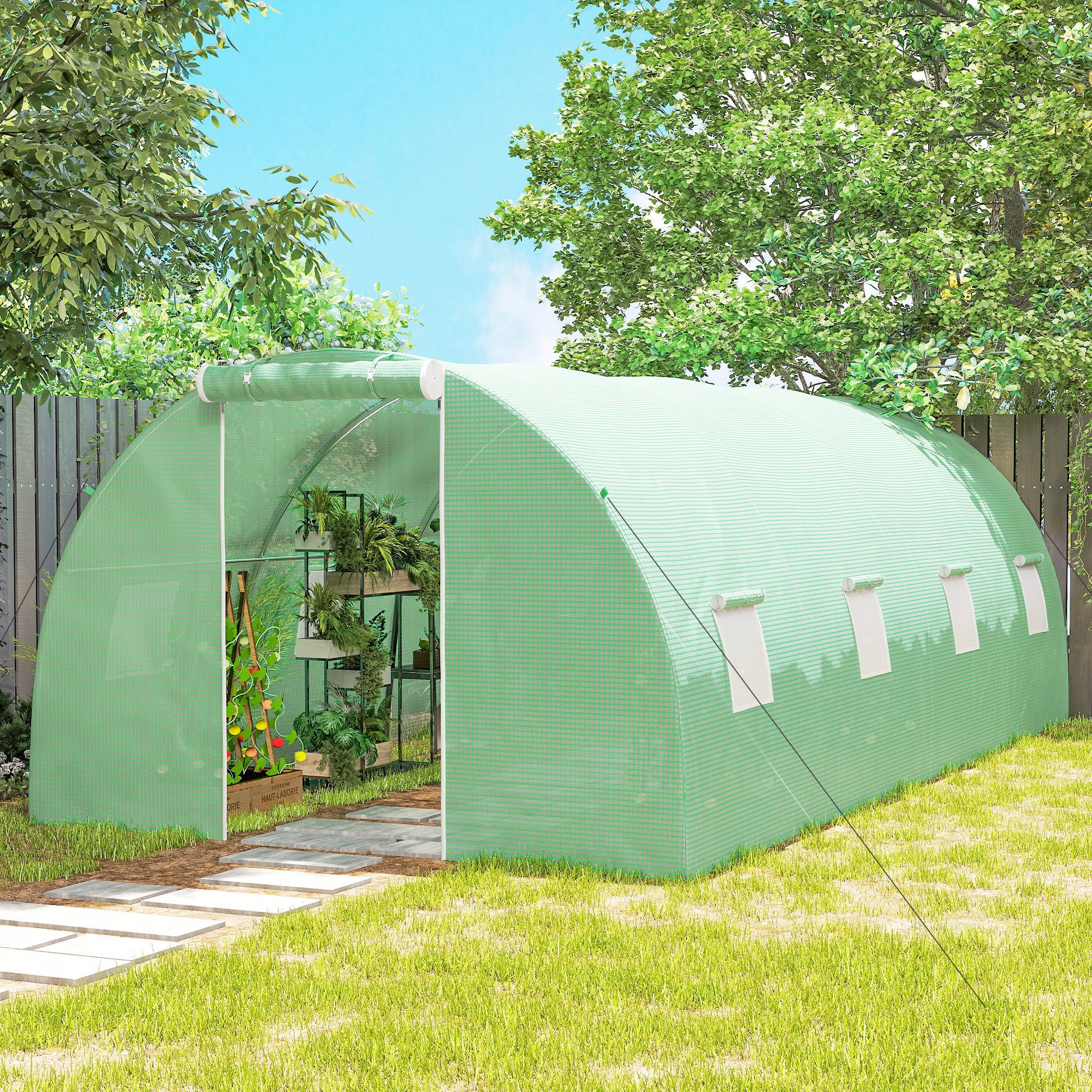 Serre de jardin PE Outsunny - 8