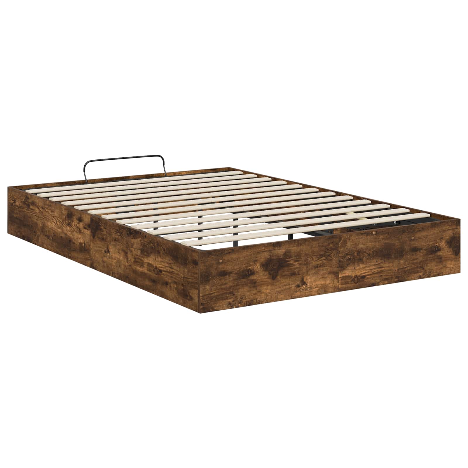 Cadre de lit ottoman avec rangement Chêne fumé 203 x 140 x 25 cm - 7