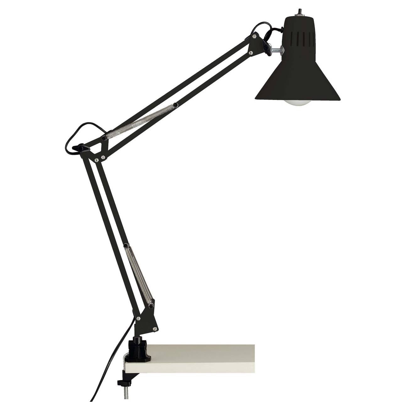 Lampa BRILLIANT, lampa biurkowa Hobby czarna, metal, 1x A60, E27, 40W, zwykłe żarówki (brak w zestawie), A ++