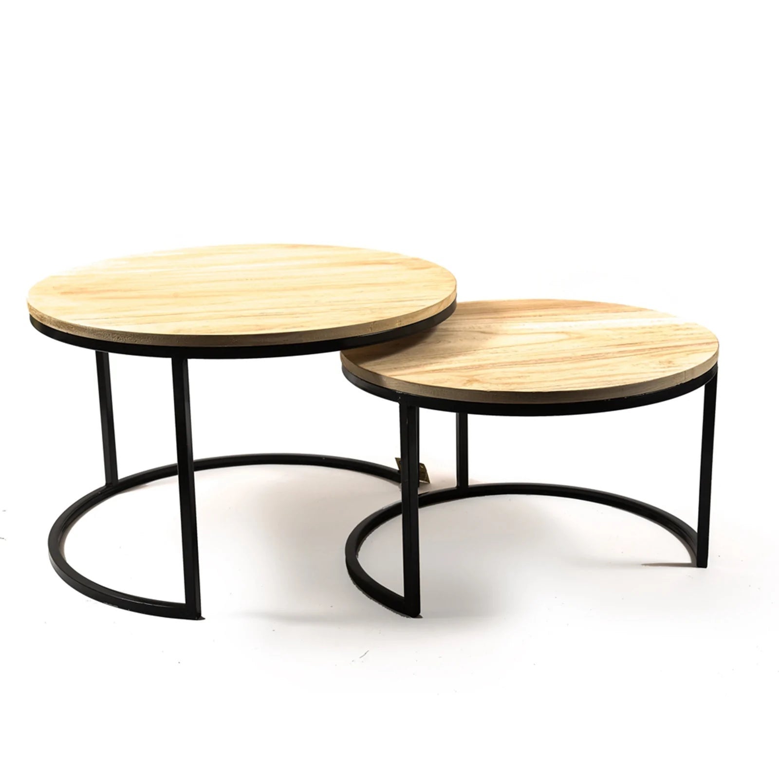 Set Tavolini in metallo e Legno per arredamento interno ed