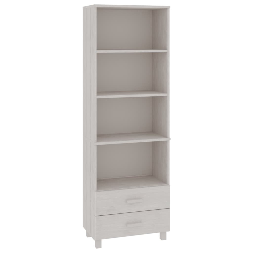Credenza Bianca 210x35x80 cm in Legno Massello di Pino