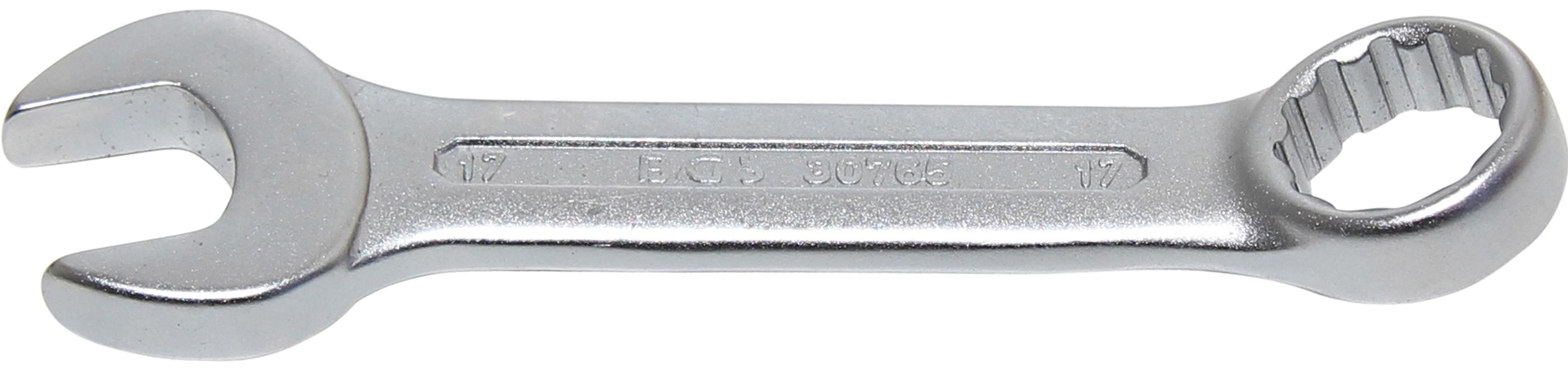 Klucz płasko-oczkowy BGS ekstra krótki SW 17 mm - 30765