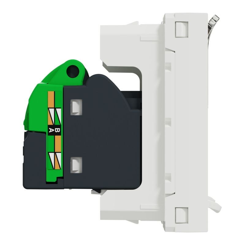 Double prise RJ45 Unica - Cat.6 STP - 2 modules - Blanc - 2