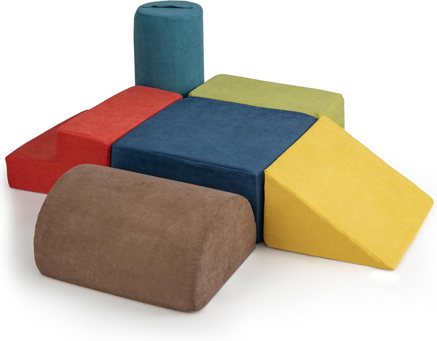 6 Szt. Tor Przeszkód dla Niemowląt, Moduł Motoryczny z Pianki o Wysokiej Gęstości 30D, Zabawki Montessori Odpowiednie dla Dzieci w Wieku 1-10 Lat