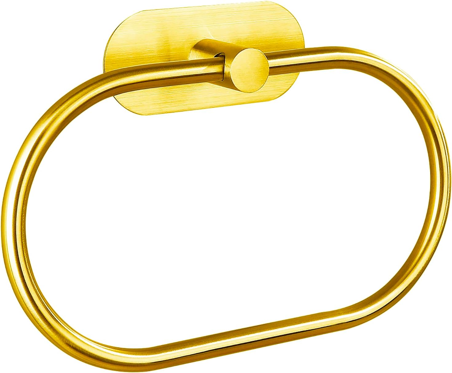 Semplice anello portasciugamani rotondo in acciaio inox da parete per bagno e cucina (oro) | Leroy Merlin