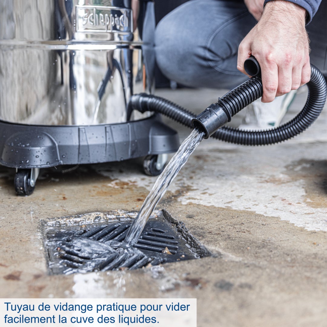Scheppach Aspirateur eau et poussières 3en1 VC50 - capacité 50L - 1400W - puissance d'aspiration max 20 kPa - accessoires inclus - 5