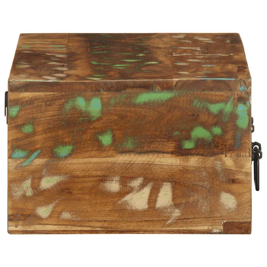 Móvel TV de parede em madeira maciça reciclada 60x30x19 cm - COMFORTXL - 6