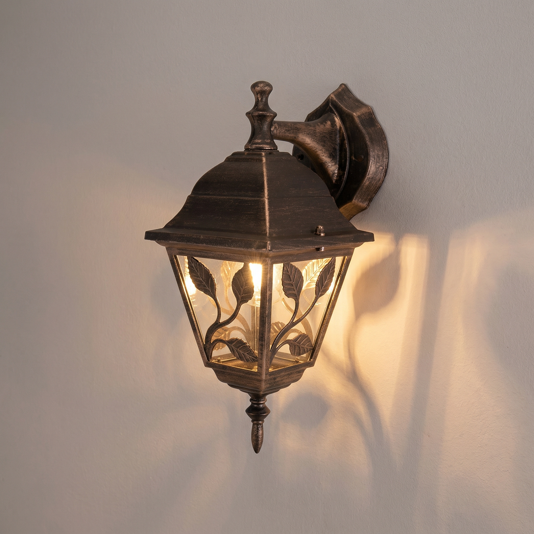 Kinkiet zewnętrzny Haga antyczne złoto 1xE27x100W wym:34x15x20cm IP44 Rabalux