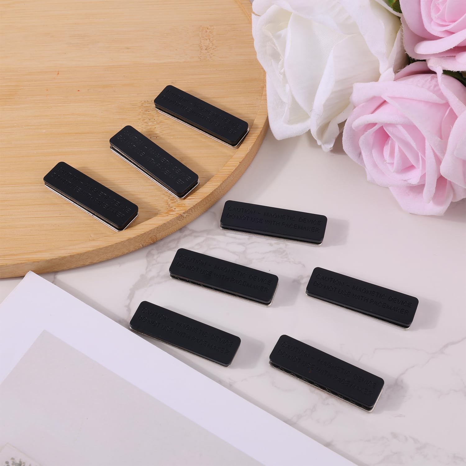 8 aimants pour rideaux occultants, accessoires pour rideaux, aimants pour rideaux avec clips magnétiques adhésifs - 3
