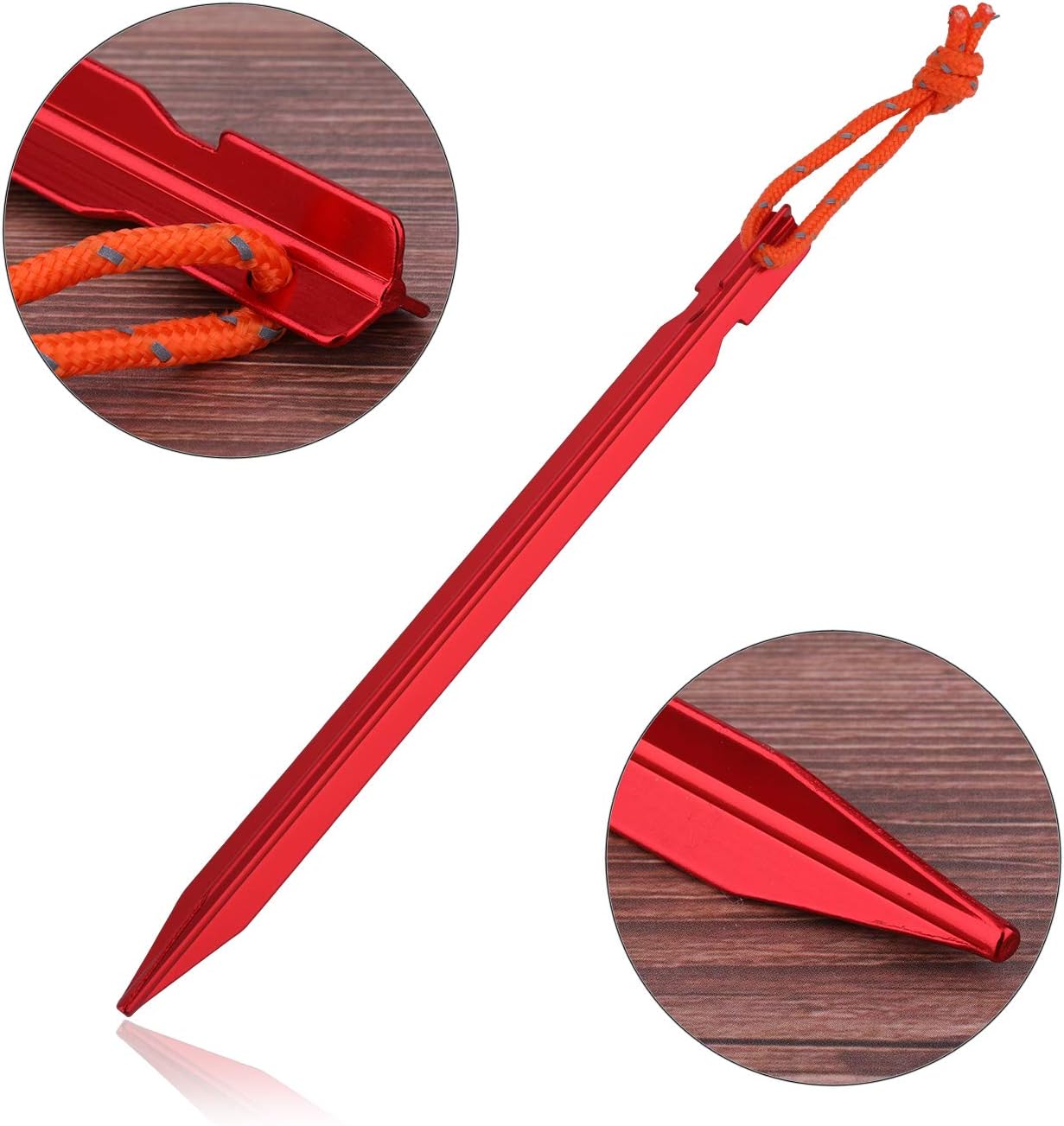 12 Picchetti Per Tenda In Lega Di Alluminio – 18 Cm – Pioli Da Campeggio Con Gancio – Antiruggine