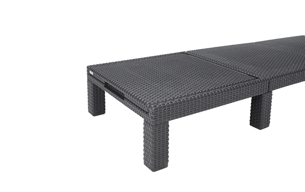 Chaise longue Daytona Deluxe - Anthracite - KETER - 3