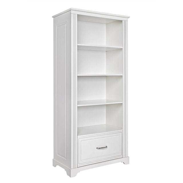 Bibliothèque pour Chambre en MDF Blanc H. 180 x l. 81 x P. 48 cm
