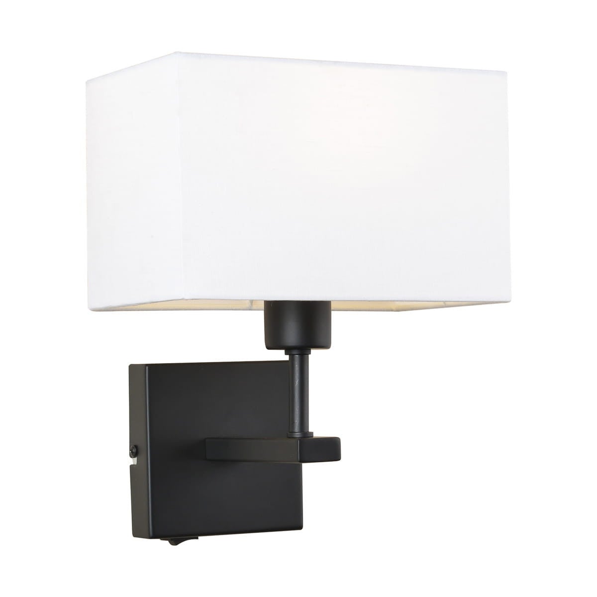 Kinkiet NORTE biało-czarny 1xE27x60W tkanina wym:29x19x19cm IP20 Italux