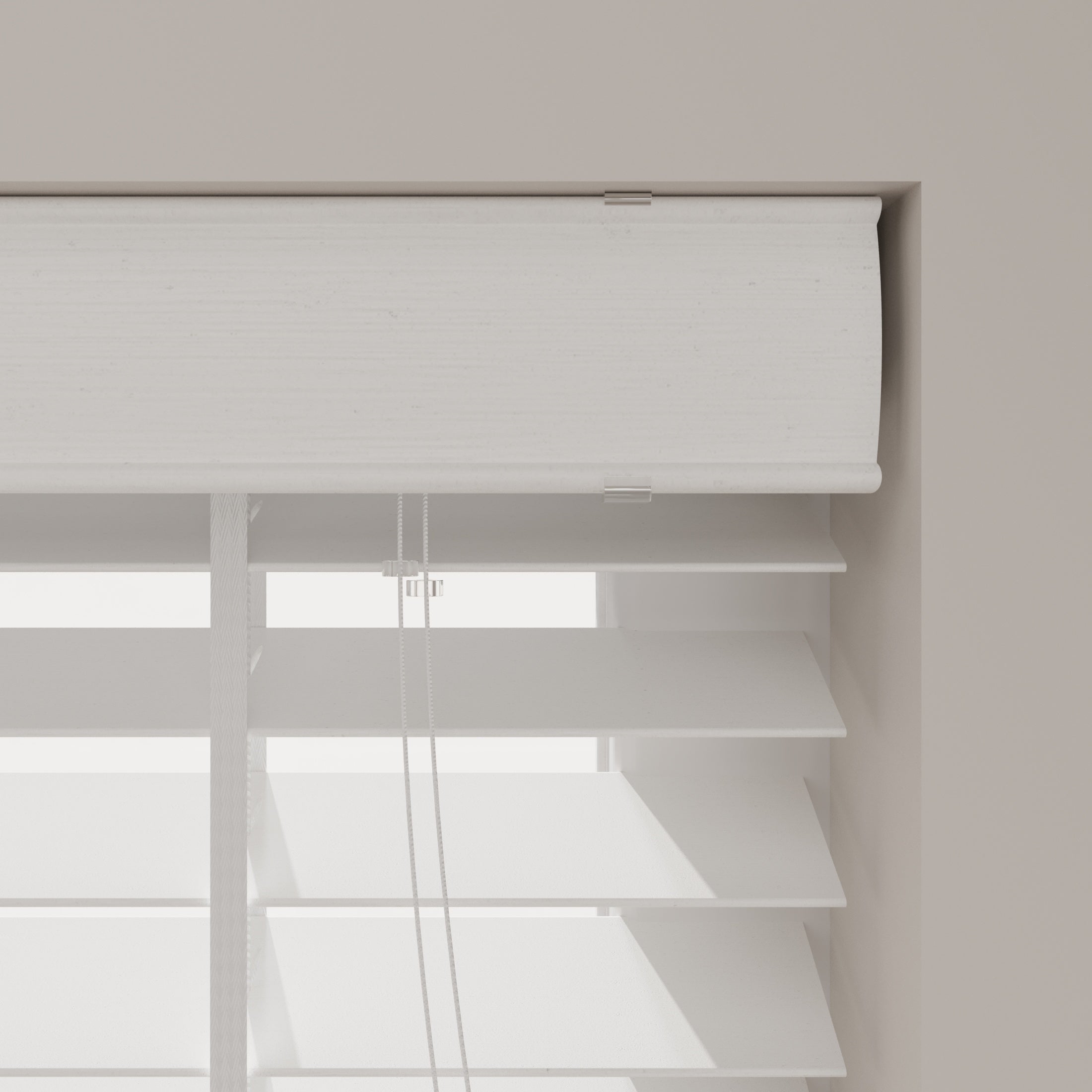 Radeco® Store vénitien en bois de bambou Easy - 50 mm - Blanc - 130 x 240 cm - 5