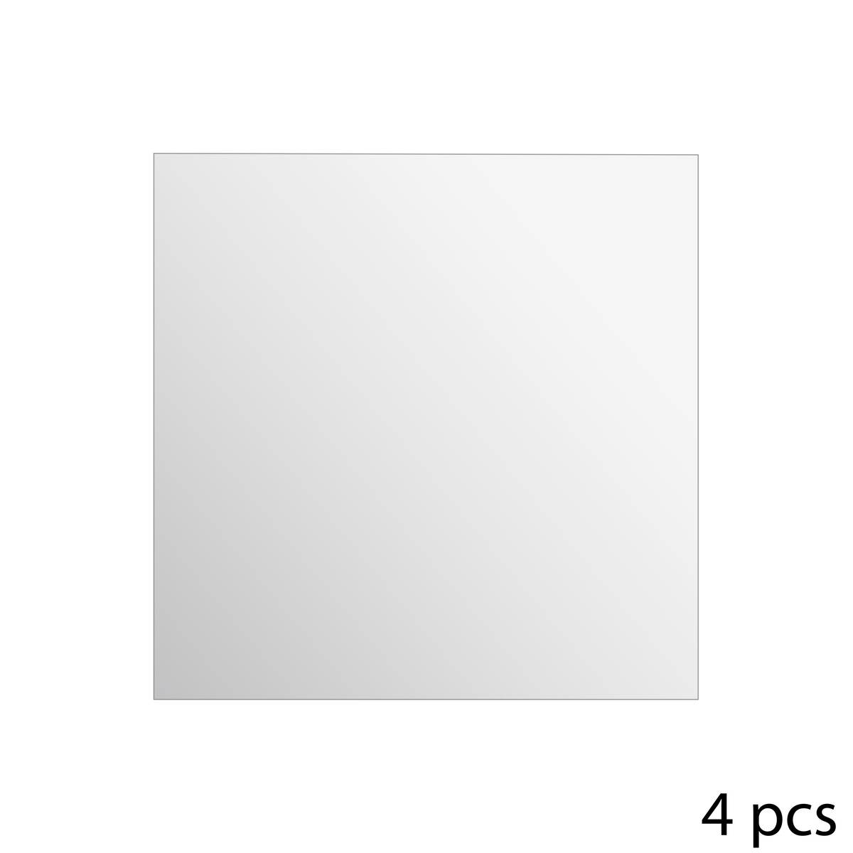 Lot de 4 miroirs carrés adhésifs 30x30 - 5five - 3