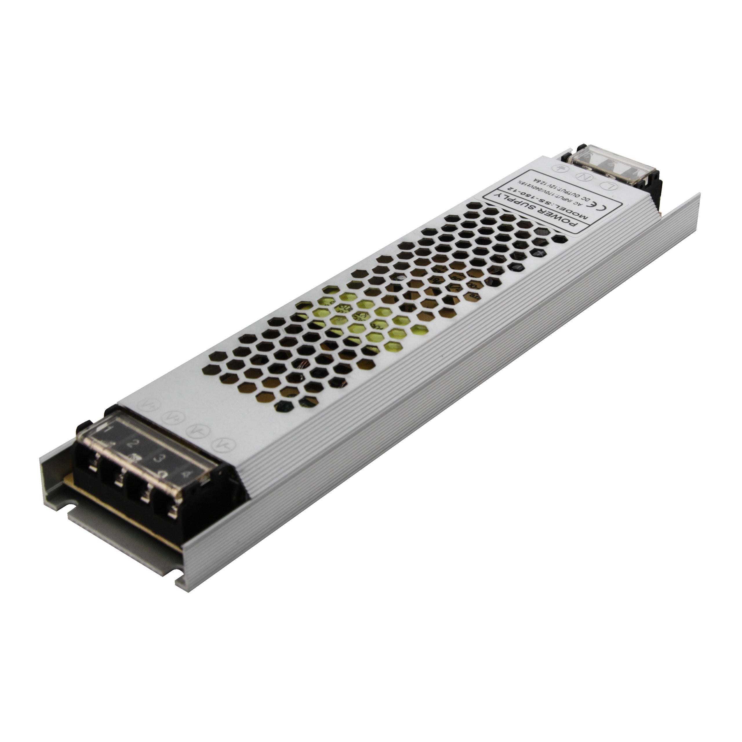 Zasilacz LED Flat 12V 150W 12.5A AC190-240V 235x53x22mm pasywne chłodzenie MasterLED