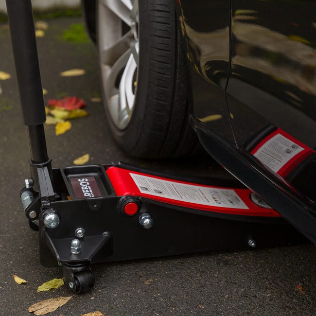 Martinetto Idraulico Arebos 3 Tonnellate - Per Auto, Furgoni E SUV, Con 3 Supporti E Cavalletti Regolabili - Foto 5