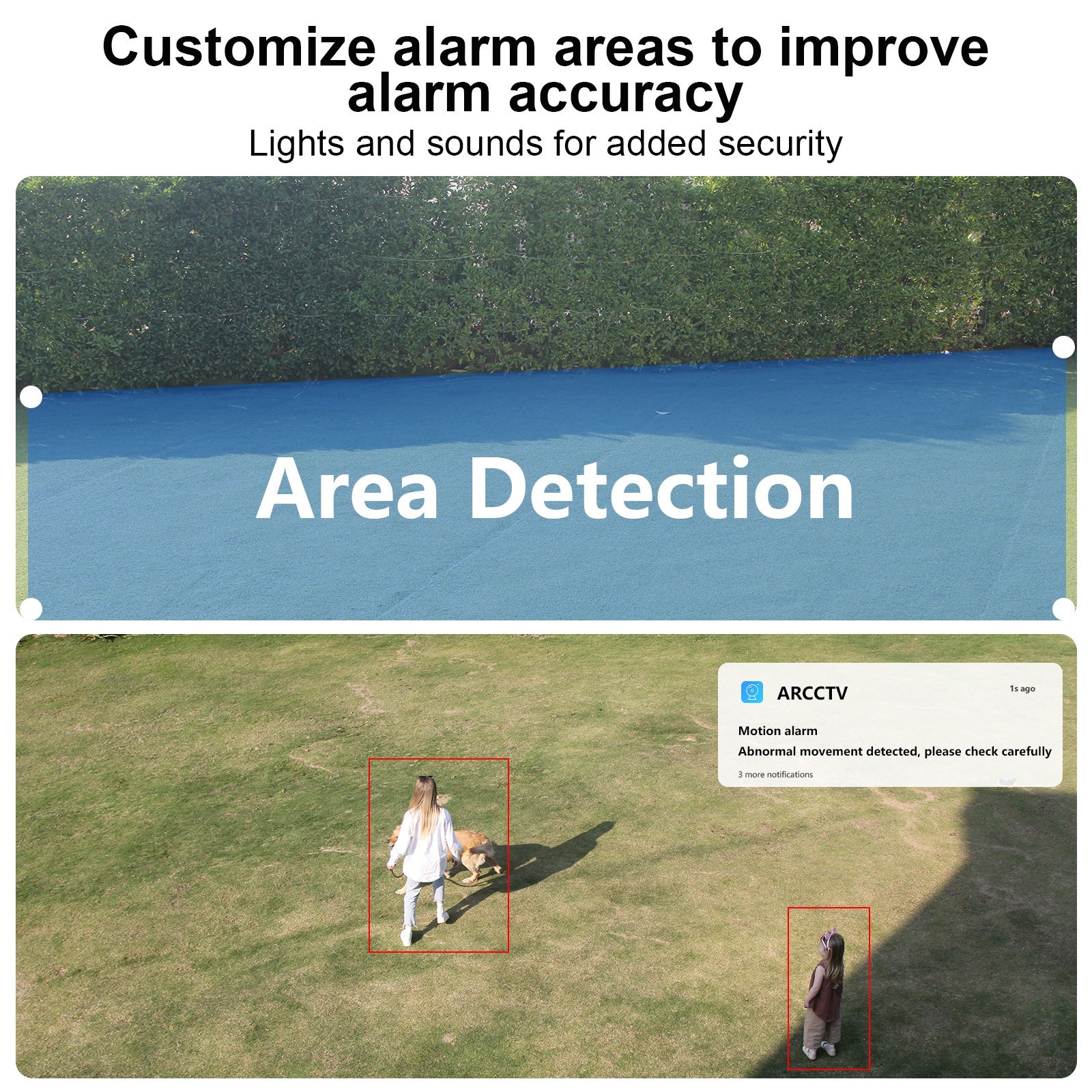 Lot de 2 caméras de surveillance sans fil d'extérieur, à énergie solaire, Wi-Fi double bande, vision nocturne couleur ZOOHI C3 - 8