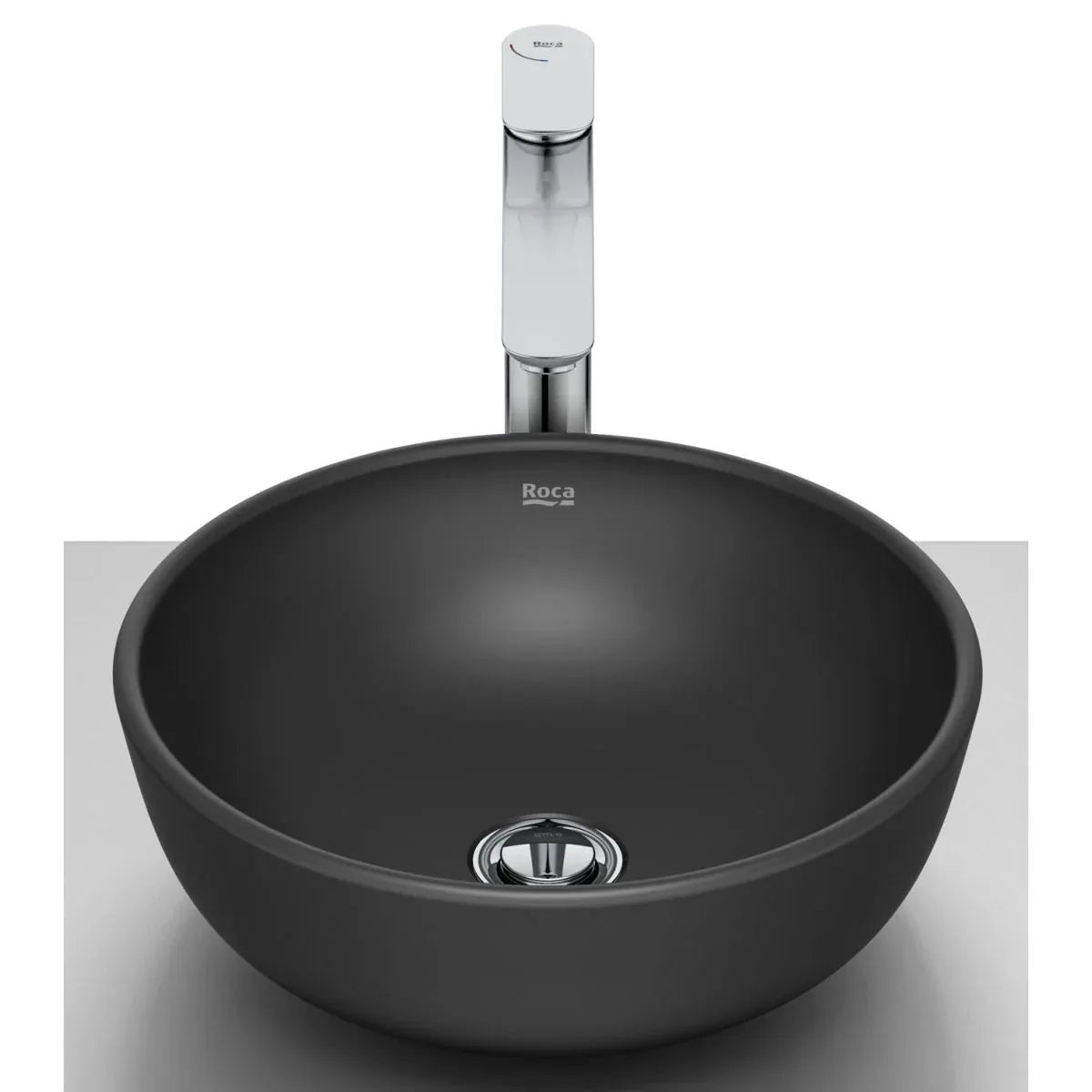 Lavoar Roca A327C12080 | Optica, Rotund, 350mm, Montare pe Blat, Negru