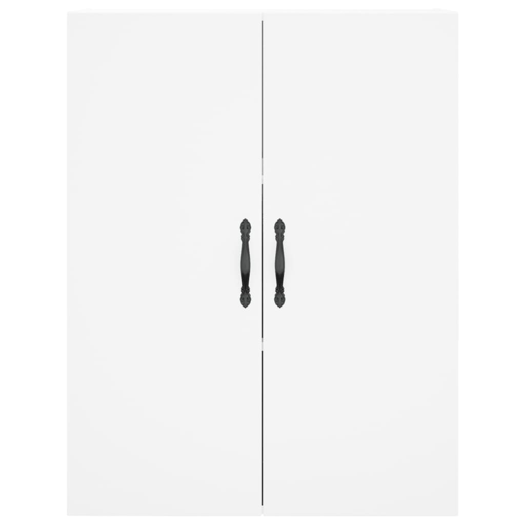 vidaXL Buffet haut Blanc 69,5x34x180 cm Bois d'ingénierie - 6