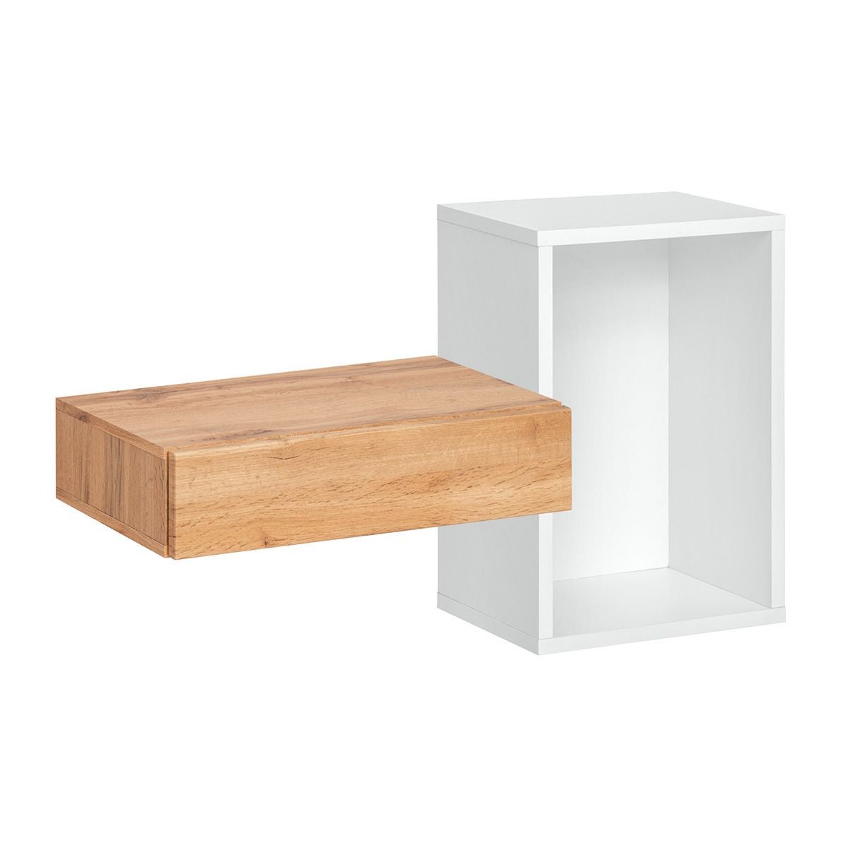 Konsola wisząca EASY 100x60 biała/dąb wotan