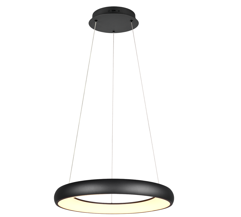 Lampa wisząca CARDONA LED 38W Odcienie bieli 4400lm czarna wym: 150 x 62 x 62 cm Trio