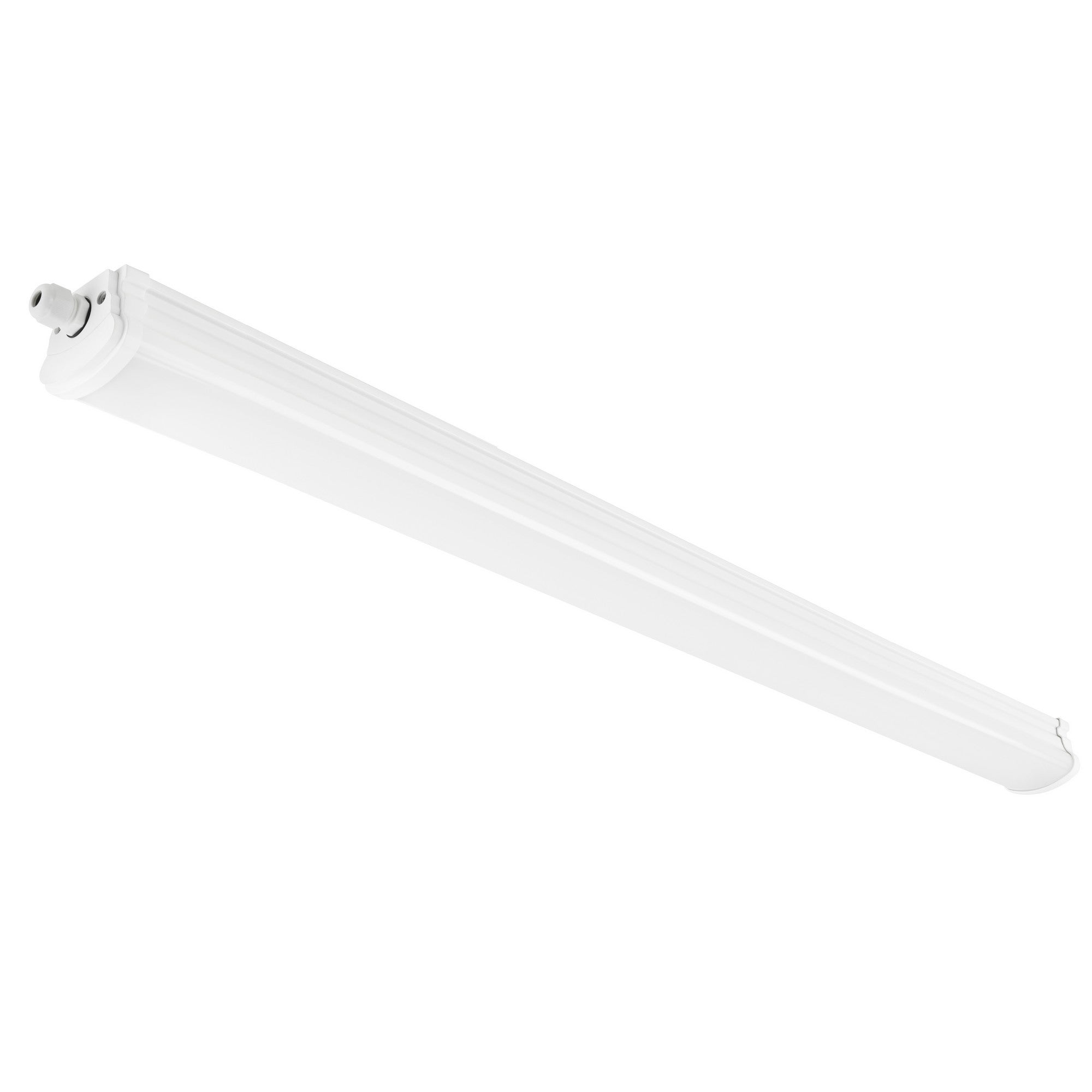 Réglette OAKLAND 120 Double Matière plastique Blanc, H.6.5 - IP65 - LED ...