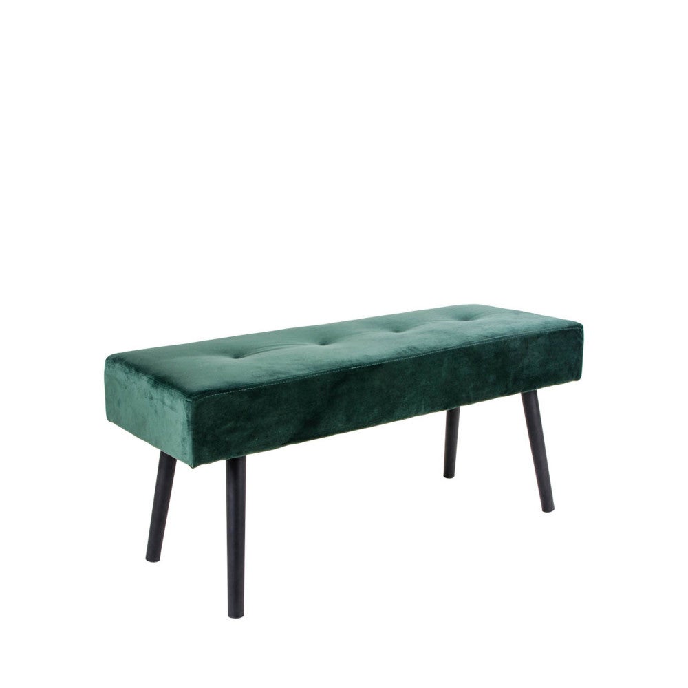 Skiby - Banc en velours L100cm - Vert - 3