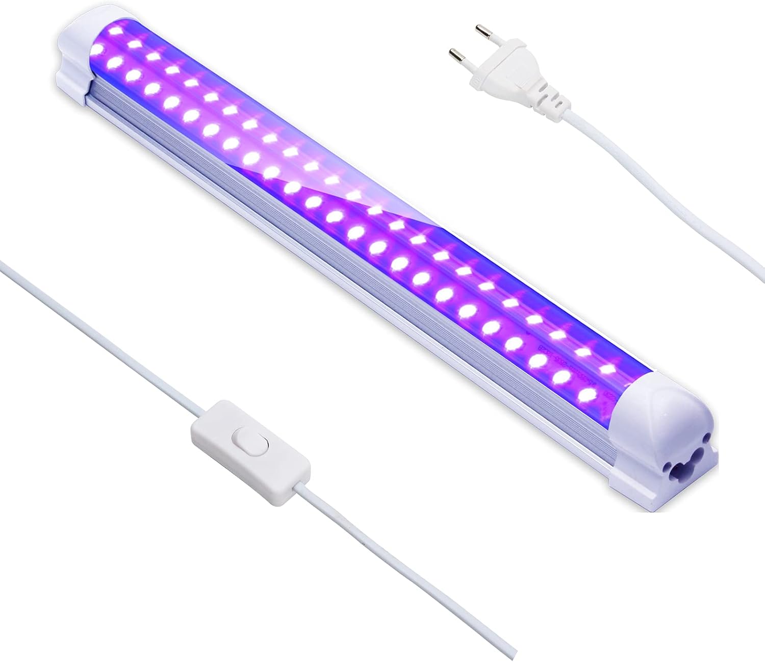 Tuba LED o czarnym świetle 395 nm, 10 W, 48 diod LED, idealna dla DJ-ów, na imprezy Halloween, Boże Narodzenie, malowanie ciała i imprezy fluorescency