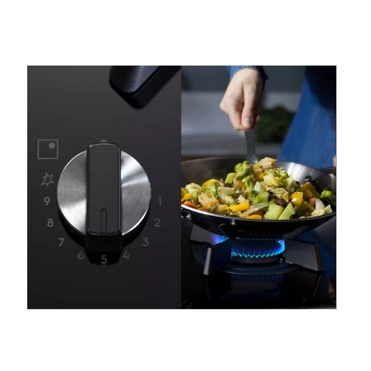 Plaque de cuisson mixte 88cm 5 feux noir - Electrolux KDI951723K - 6